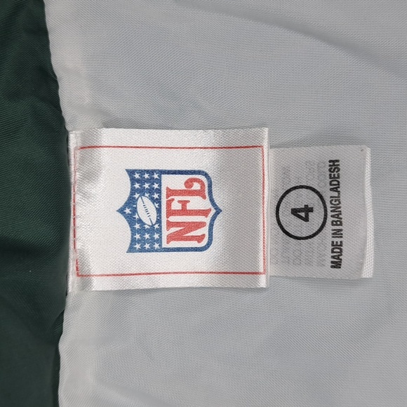 NFL Brand Embroidered New York Jets Kids Windbreaker Size 4 (Early 2000's) - Picture 5 of 7